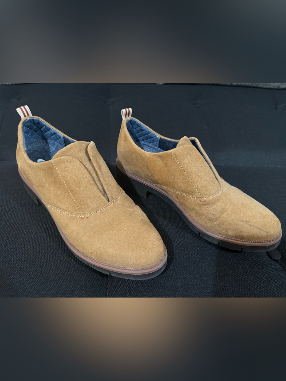 Dr. Scholl's Tan Faux Suede Slip-On Shoe